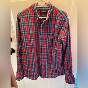 American Eagle Outfitters Red and Blue Checkered Shirt